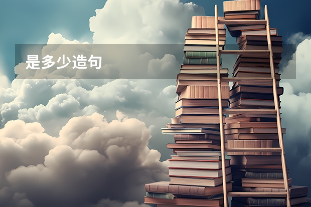 是多少造句