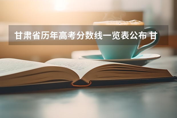 甘肃省历年高考分数线一览表公布 甘肃省高考分数线