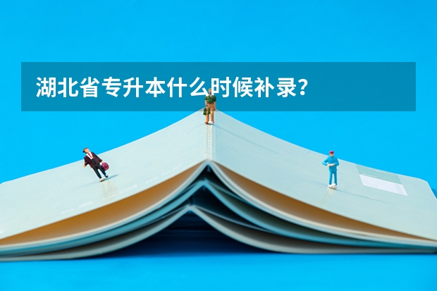 湖北省专升本什么时候补录？