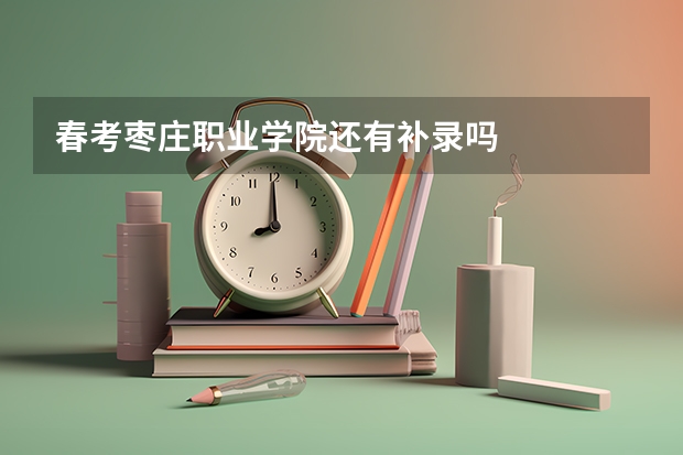 春考枣庄职业学院还有补录吗