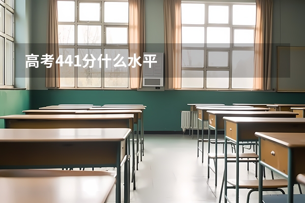 高考441分什么水平