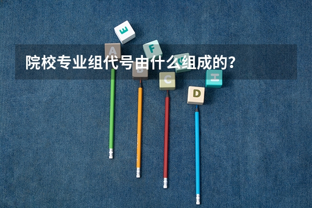 院校专业组代号由什么组成的？