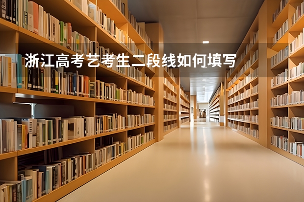 浙江高考艺考生二段线如何填写