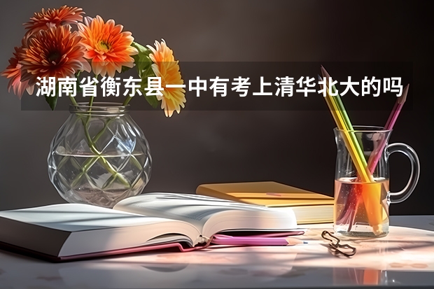 湖南省衡东县一中有考上清华北大的吗
