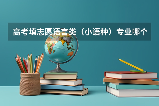 高考填志愿语言类（小语种）专业哪个好？？？