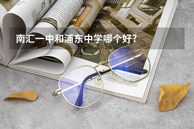 南汇一中和浦东中学哪个好?