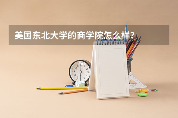 美国东北大学的商学院怎么样？