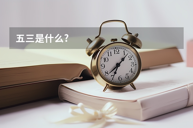 五三是什么?