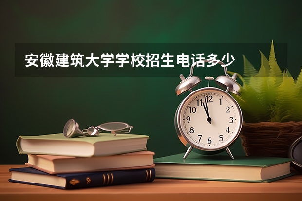 安徽建筑大学学校招生电话多少