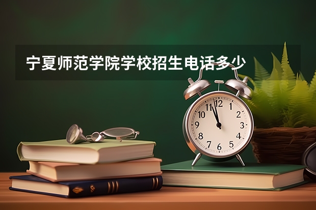 宁夏师范学院学校招生电话多少