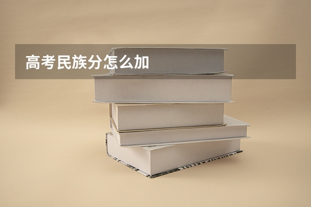 高考民族分怎么加