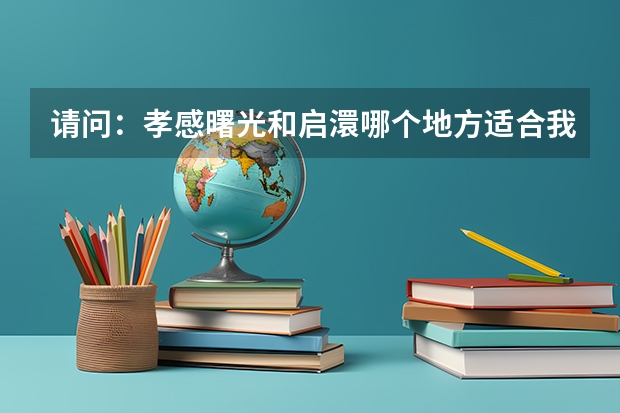 请问：孝感曙光和启澴哪个地方适合我去复读？（理科）
