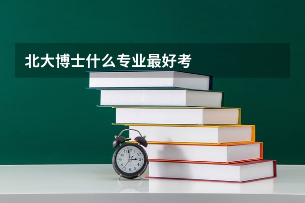 北大博士什么专业最好考