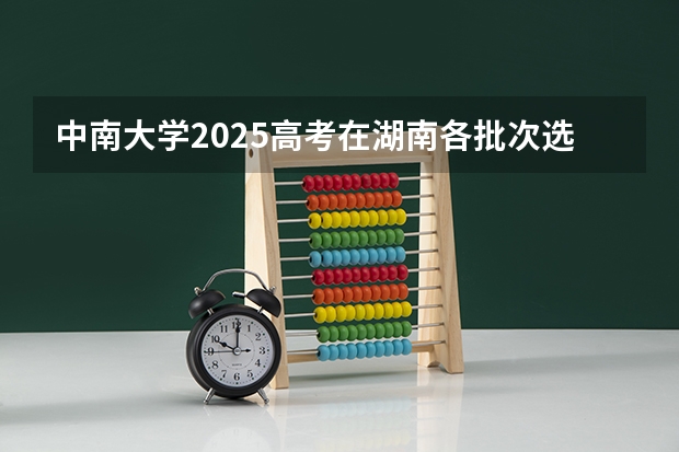 中南大学2025高考在湖南各批次选科要求如何