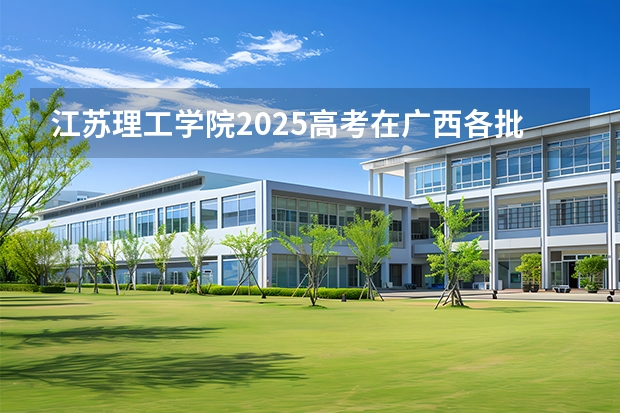 江苏理工学院2025高考在广西各批次选科要求如何