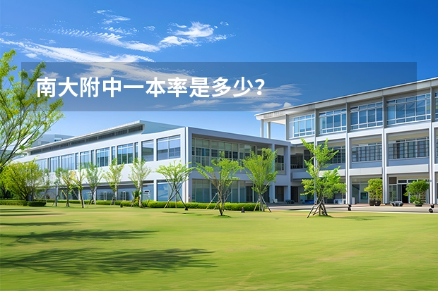 南大附中一本率是多少？