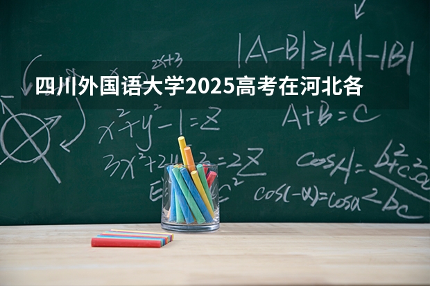 四川外国语大学2025高考在河北各批次选科要求如何