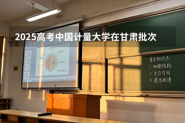 2025高考中国计量大学在甘肃批次选科要求有哪些