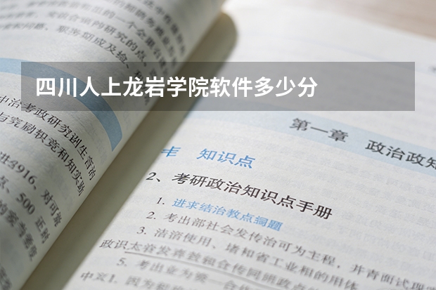 四川人上龙岩学院软件多少分