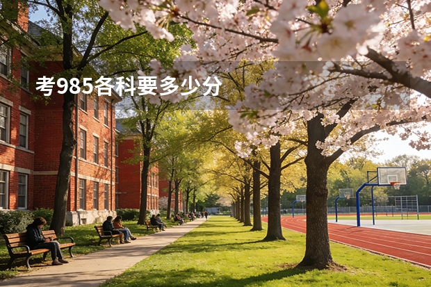 考985各科要多少分