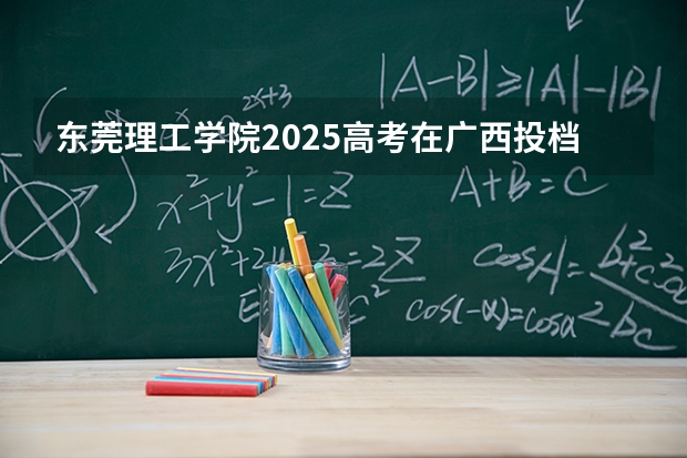 东莞理工学院2025高考在广西投档分数线