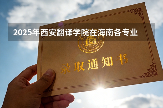 2025年西安翻译学院在海南各专业都招多少人（2026参考）