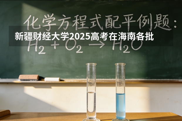 新疆财经大学2025高考在海南各批次选科要求如何