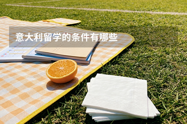 意大利留学的条件有哪些