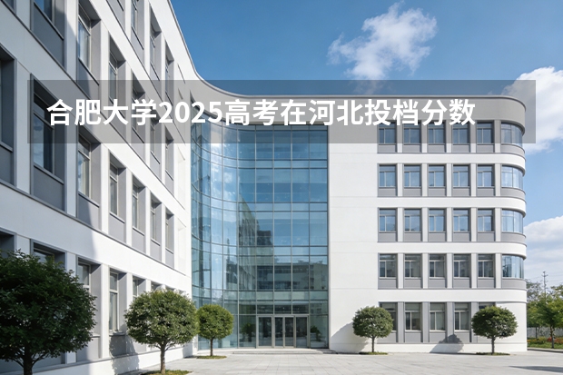 合肥大学2025高考在河北投档分数线