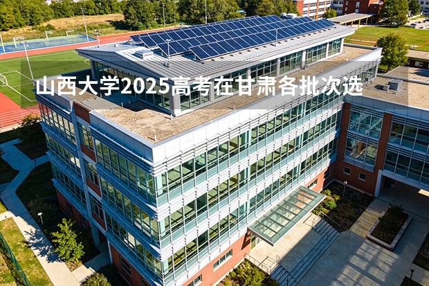 山西大学2025高考在甘肃各批次选科要求如何