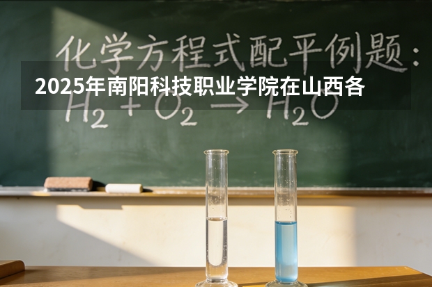 2025年南阳科技职业学院在山西各专业都招多少人（2026参考）