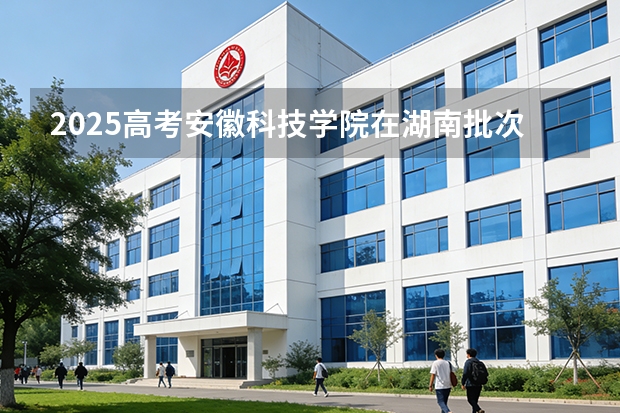 2025高考安徽科技学院在湖南批次选科要求有哪些