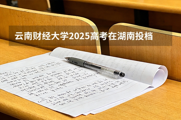 云南财经大学2025高考在湖南投档分数线