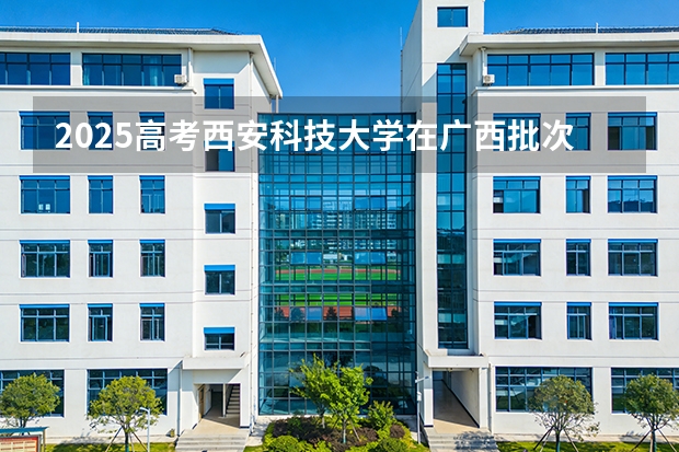 2025高考西安科技大学在广西批次选科要求有哪些