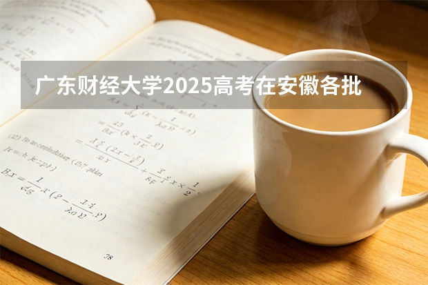 广东财经大学2025高考在安徽各批次选科要求如何