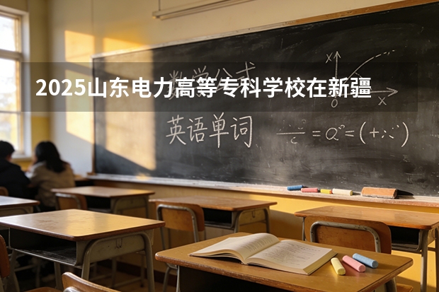 2025山东电力高等专科学校在新疆各专业都招多少人（2026参考）