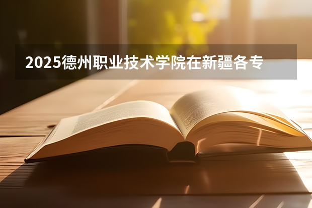2025德州职业技术学院在新疆各专业都招多少人（2026参考）