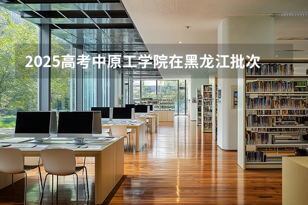 2025高考中原工学院在黑龙江批次选科要求有哪些