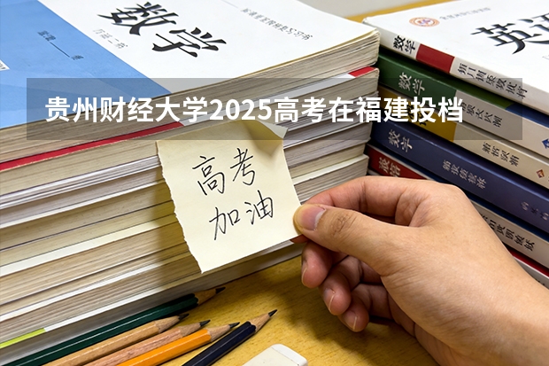 贵州财经大学2025高考在福建投档分数线