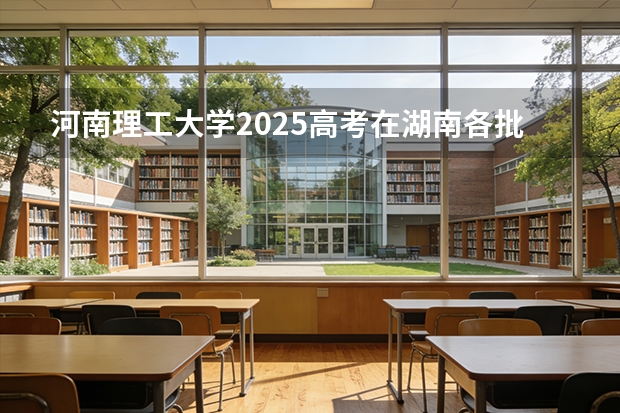 河南理工大学2025高考在湖南各批次选科要求如何
