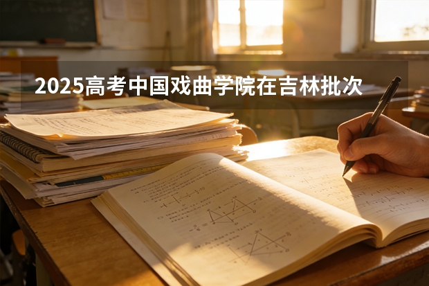 2025高考中国戏曲学院在吉林批次选科要求有哪些