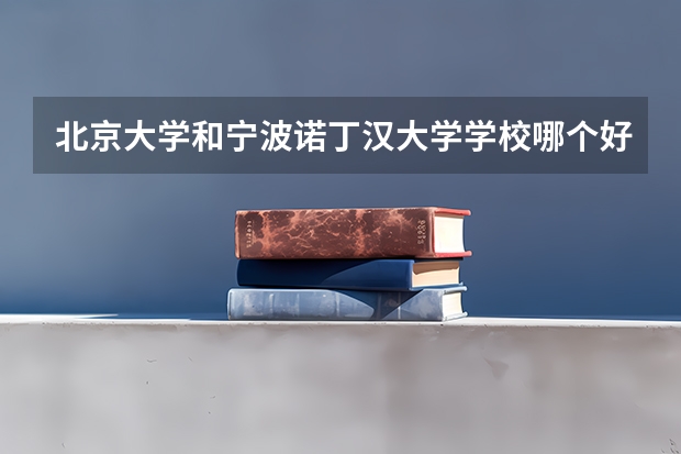 北京大学和宁波诺丁汉大学学校哪个好 录取分数线对比