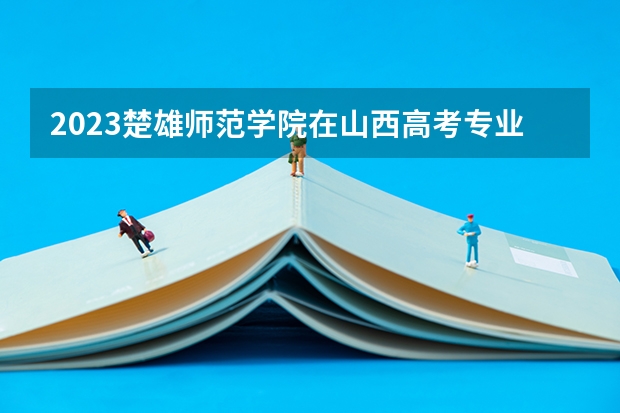 2023楚雄师范学院在山西高考专业招生计划人数