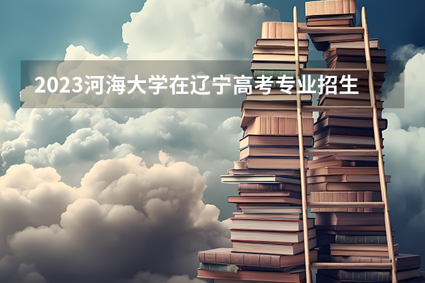 2023河海大学在辽宁高考专业招生计划人数